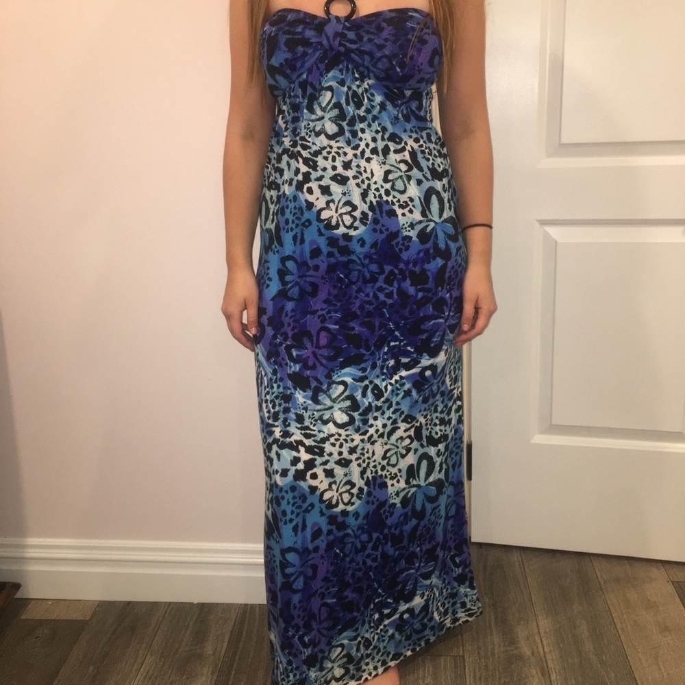 Maxi patterned dress